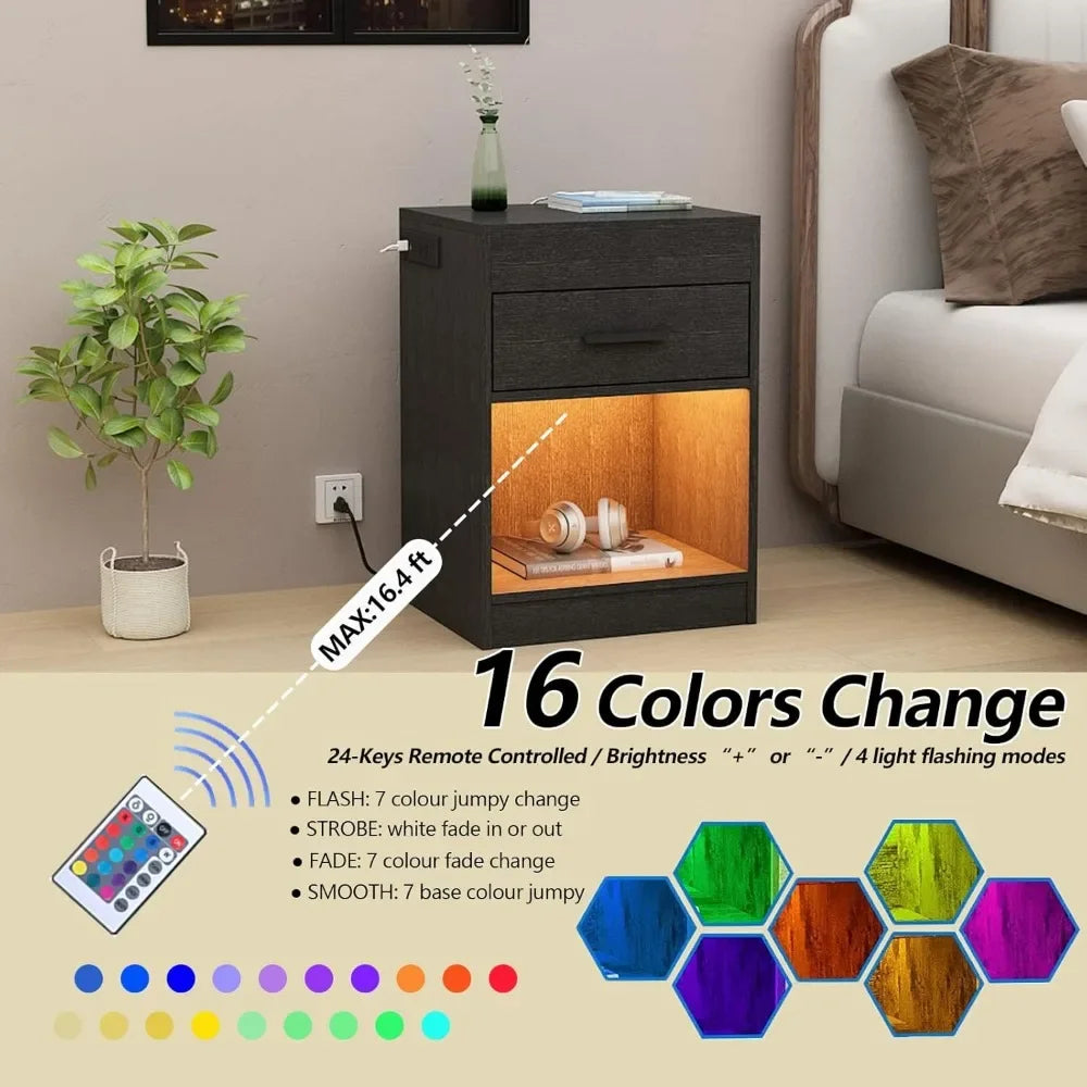 Nightstand with RFID Lock