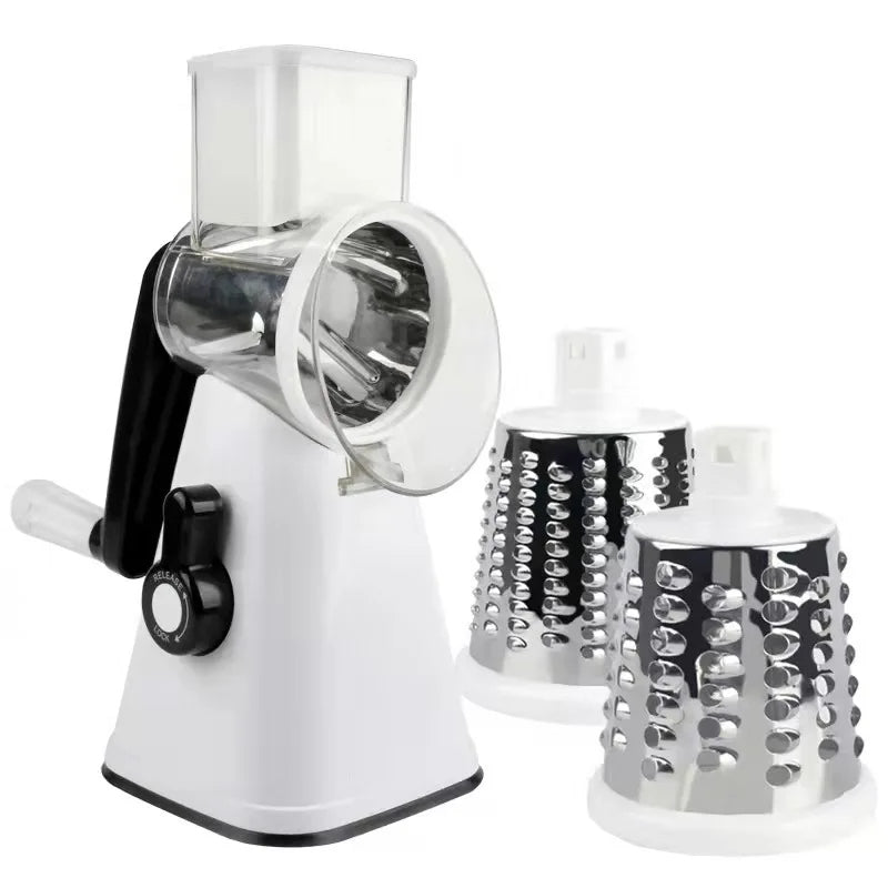 3-in-1 Rotary Cheese Grater & Vegetable Slicer