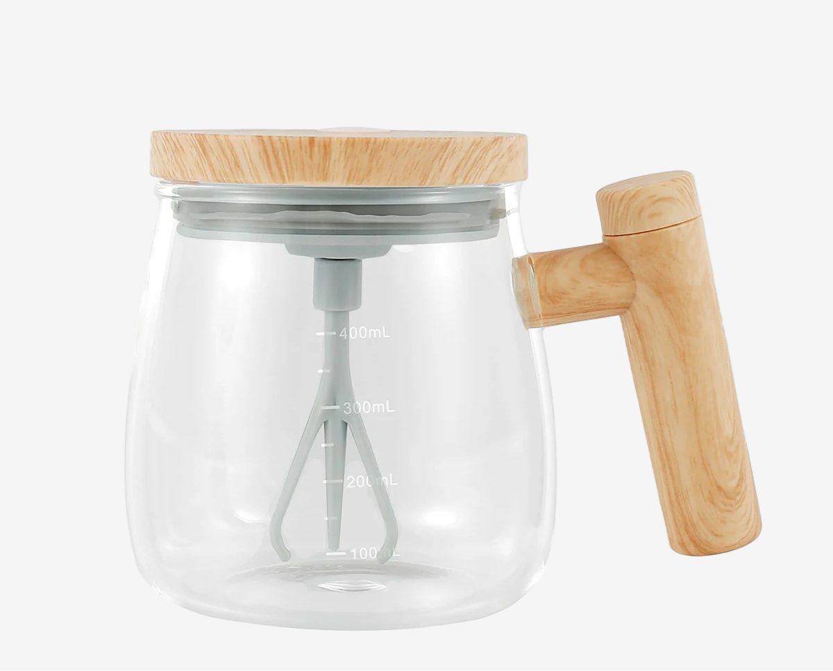 Self stirring coffee mug